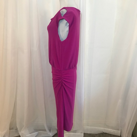 Ralph Lauren magenta drop waist dress 14 A2 - Picture 4 of 7
